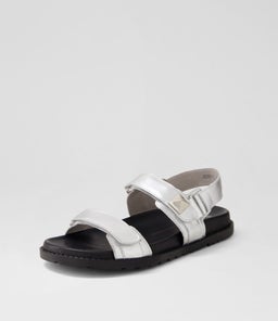BEBE MO SILVER LEATHER