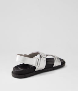 BEBE MO SILVER LEATHER