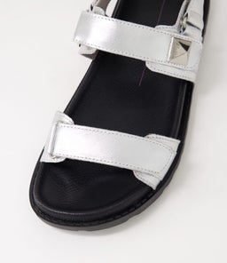 BEBE MO SILVER LEATHER