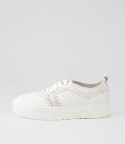 JINI MO WHITE WHITE SOLE LEATHER
