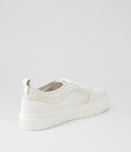 JINI MO WHITE WHITE SOLE LEATHER