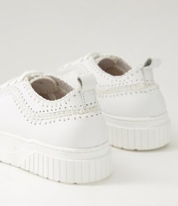 JINI MO WHITE WHITE SOLE LEATHER