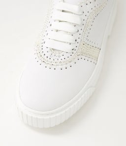 JINI MO WHITE WHITE SOLE LEATHER