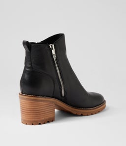 BIRDI MO BLACK NATURAL HEEL LEATHER