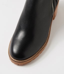 BIRDI MO BLACK NATURAL HEEL LEATHER