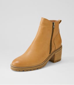 BIRDI MO DK TAN NATURAL HEEL LEATHER