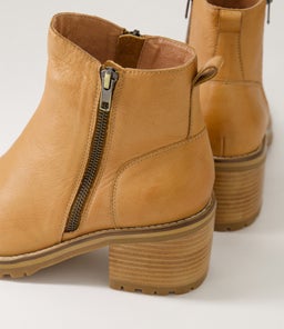 BIRDI MO DK TAN NATURAL HEEL LEATHER
