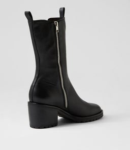 BIANCHA MO BLACK BLACK HEEL LEATHER