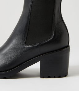 BIANCHA MO BLACK BLACK HEEL LEATHER