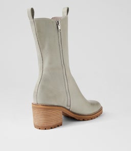 BIANCHA MO PALE BLUE RAW NATURAL HEEL LEATHER