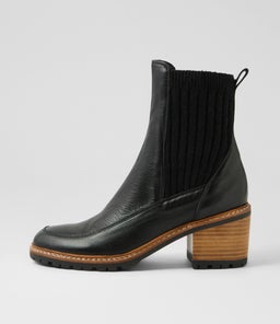 BARRET MO BLACK BLACK HEEL LEATHER