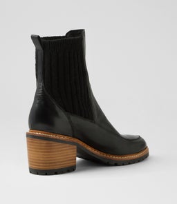 BARRET MO BLACK BLACK HEEL LEATHER