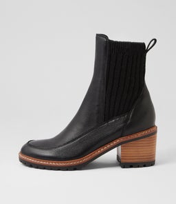 BARRET MO BLACK NATURAL BLACK HEEL LEATHER