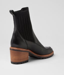 BARRET MO BLACK NATURAL BLACK HEEL LEATHER