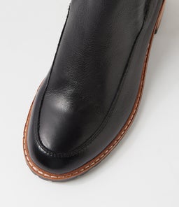 BARRET MO BLACK NATURAL BLACK HEEL LEATHER