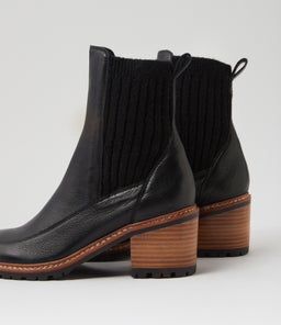 BARRET MO BLACK NATURAL BLACK HEEL LEATHER