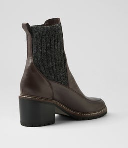 BARRET MO CHOC BLACK CHOC HEEL LEATHER