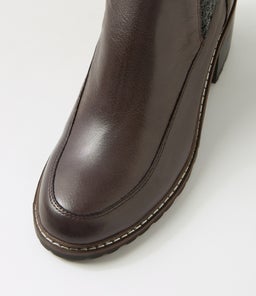 BARRET MO CHOC BLACK CHOC HEEL LEATHER