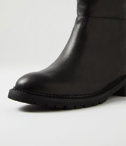 RIVAH MO BLACK BLACK HEEL LEATHER