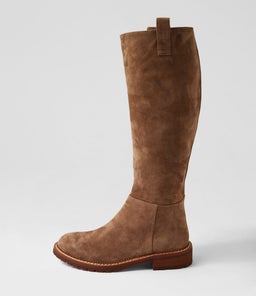 RIVAH MO COFFEE MID NATURAL HEEL SUEDE
