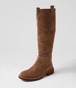 RIVAH MO COFFEE MID NATURAL HEEL SUEDE