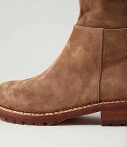 RIVAH MO COFFEE MID NATURAL HEEL SUEDE