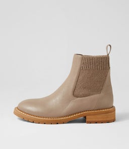 REYN MO TAUPE LT NATURAL HEEL LEATHER