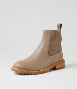 REYN MO TAUPE LT NATURAL HEEL LEATHER