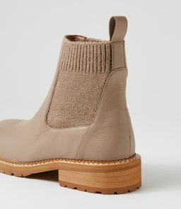 REYN MO TAUPE LT NATURAL HEEL LEATHER