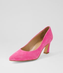 CHARLI MO BRIGHT PINK SUEDE
