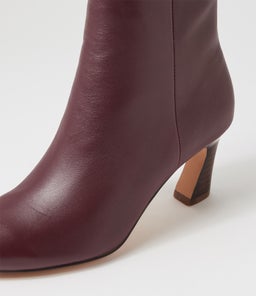 CLAME MO MULBERRY DK BROWN HEEL LEATHER
