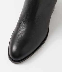 CHEREE MO BLACK BLACK HEEL LEATHER