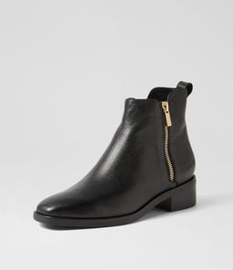 GINTON MO BLACK BLACK HEEL LEATHER