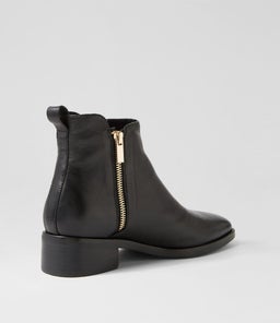GINTON MO BLACK BLACK HEEL LEATHER