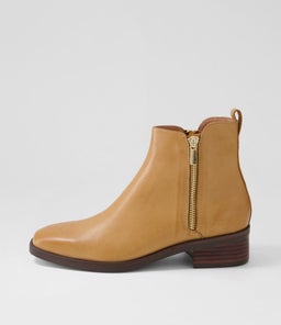 GINTON MO TAN DK BROWN HEEL LEATHER