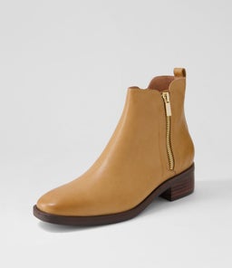 GINTON MO TAN DK BROWN HEEL LEATHER