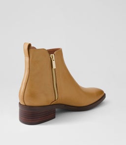 GINTON MO TAN DK BROWN HEEL LEATHER