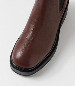 SAM MO RICH BROWN BLACK SOLE LEATHER