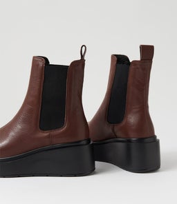 SAM MO RICH BROWN BLACK SOLE LEATHER
