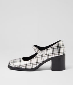 SWADE MO SILVER TARTAN LEATHER