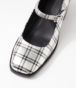 SWADE MO SILVER TARTAN LEATHER