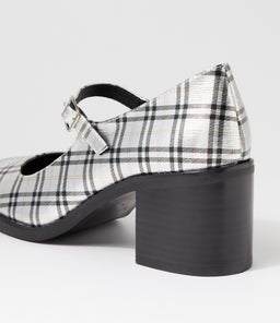 SWADE MO SILVER TARTAN LEATHER