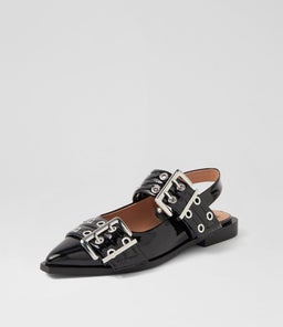 LARRA MO BLACK PATENT LEATHER