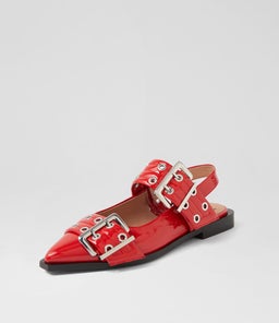 LARRA MO RED PATENT LEATHER