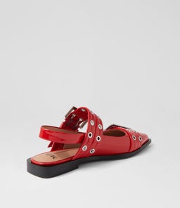 LARRA MO RED PATENT LEATHER