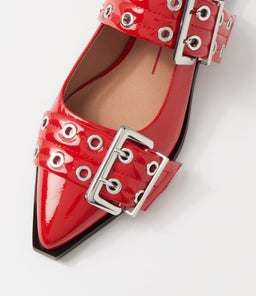 LARRA MO RED PATENT LEATHER