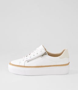 CHESSY MO WHITE LEATHER SUEDE
