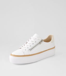 CHESSY MO WHITE LEATHER SUEDE
