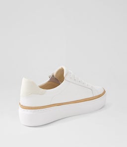 CHESSY MO WHITE LEATHER SUEDE