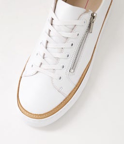CHESSY MO WHITE LEATHER SUEDE